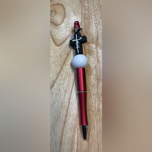 Jesus Cross Pen Beaded